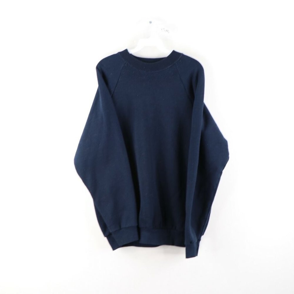 Vtg Streetwear Blank Distressed Faded Sweatshirt